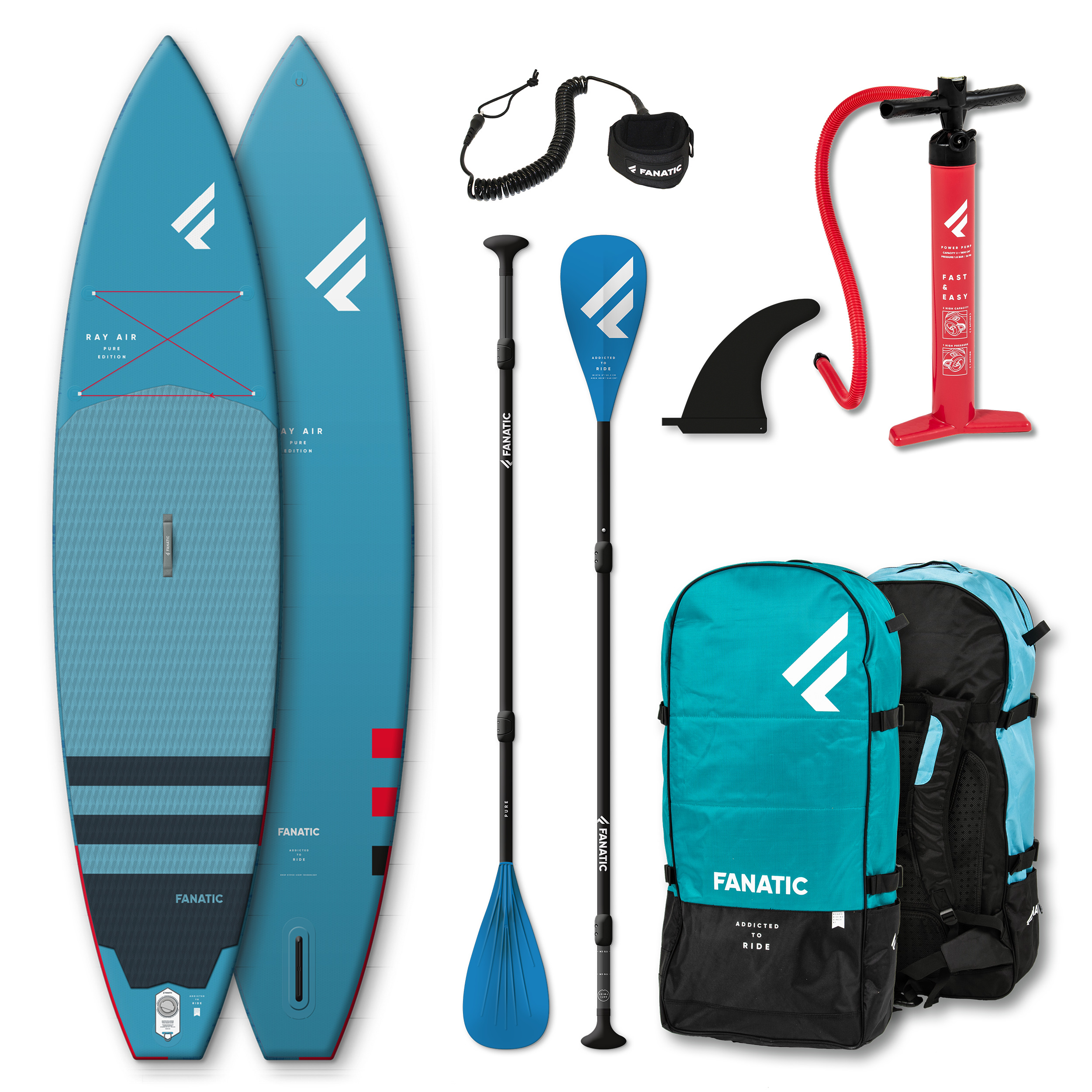 Fanatic iSup Ray Air Pack mit Pure Paddel