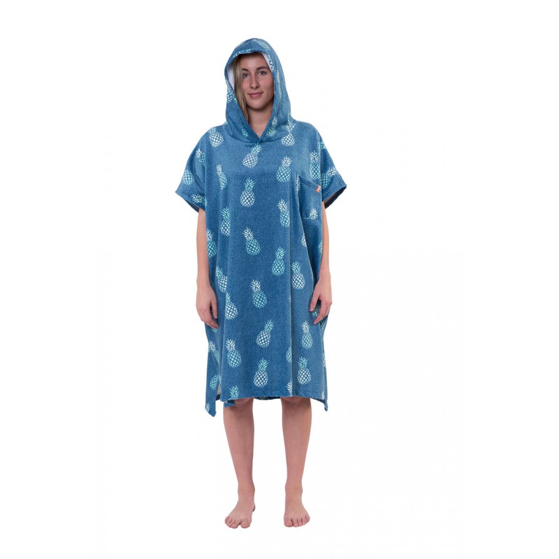 After Essentials Poncho Pineapple, blue